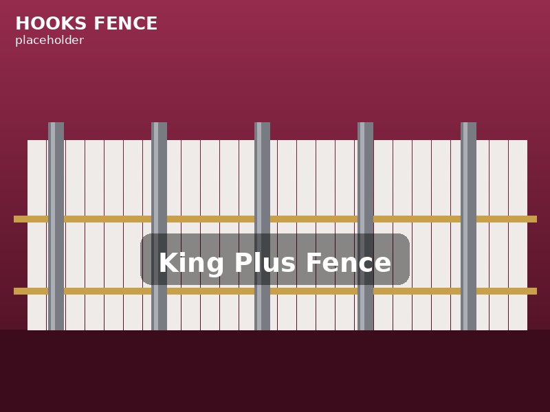 King Plus steel-post fence