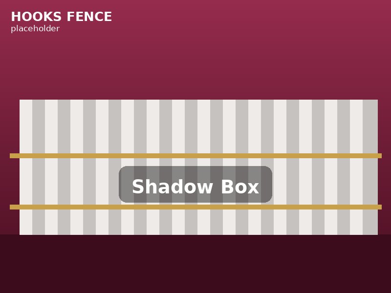 Shadow box fence